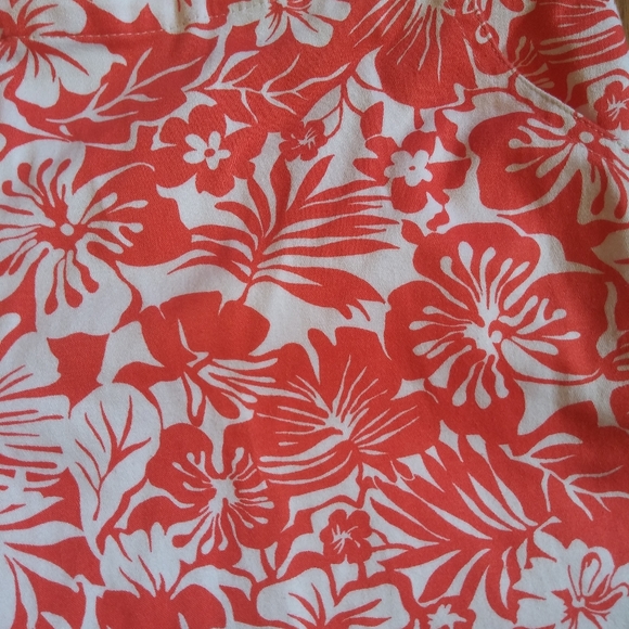 Palm Island Hawaiian Print Mid Rise Shorts EUC - Picture 3 of 5